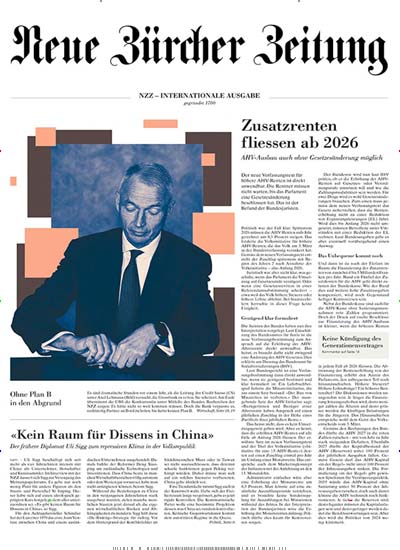 Titelbild der Ausgabe 221/2024 von Neue Zürcher Zeitung (NZZ) International Print. Diese Zeitschrift und viele weitere Zeitungsabos als Abo oder epaper bei United Kiosk online kaufen.