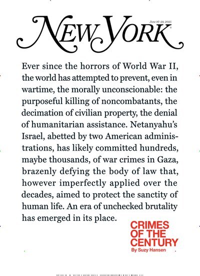 Titelbild der Ausgabe 13/2025 von New York Magazine. Diese Zeitschrift und viele weitere Wirtschaftsmagazine und Politikmagazine als Abo oder epaper bei United Kiosk online kaufen.