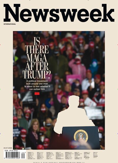 Titelbild der Ausgabe 21/2026 von Newsweek International. Diese Zeitschrift und viele weitere Wirtschaftsmagazine und Politikmagazine als Abo oder epaper bei United Kiosk online kaufen.