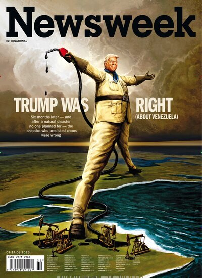 Titelbild der Ausgabe 23/2026 von Newsweek International. Diese Zeitschrift und viele weitere Wirtschaftsmagazine und Politikmagazine als Abo oder epaper bei United Kiosk online kaufen.