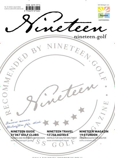 Titelbild der Ausgabe 1/2022 von Nineteen.golf. Diese Zeitschrift und viele weitere Sportmagazine als Abo oder epaper bei United Kiosk online kaufen.