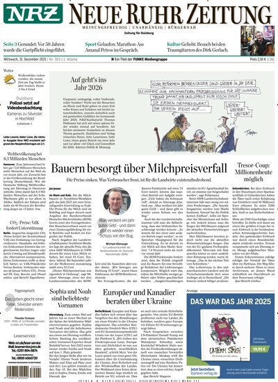 Titelbild der Ausgabe 303/2025 von NRZ Neue Ruhr Zeitung Duisburg. Diese Zeitschrift und viele weitere Zeitungsabos als Abo oder epaper bei United Kiosk online kaufen.