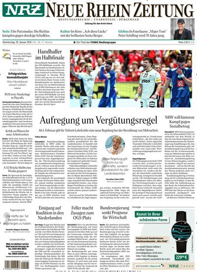 Titelbild der Ausgabe 24/2026 von NRZ Neue Ruhr Zeitung Emmerich Kleve. Diese Zeitschrift und viele weitere Zeitungsabos als Abo oder epaper bei United Kiosk online kaufen.