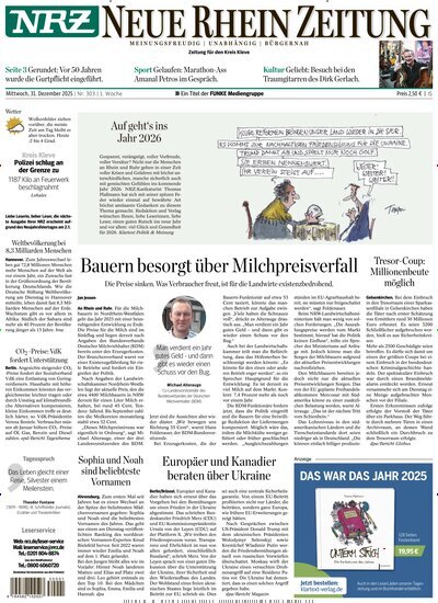 Titelbild der Ausgabe 303/2025 von NRZ Neue Ruhr Zeitung Emmerich Kleve. Diese Zeitschrift und viele weitere Zeitungsabos als Abo oder epaper bei United Kiosk online kaufen.