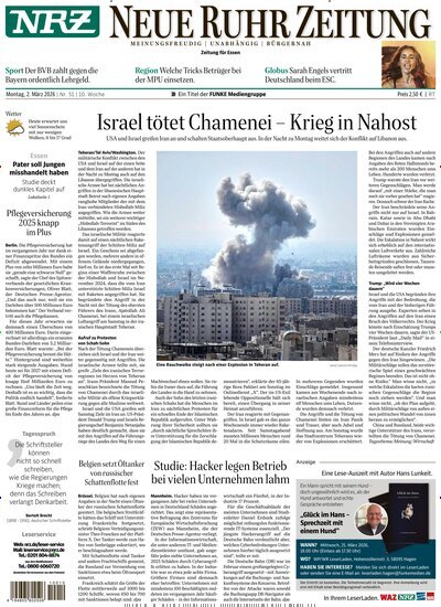 Titelbild der Ausgabe 51/2026 von NRZ Neue Ruhr Zeitung Essen. Diese Zeitschrift und viele weitere Zeitungsabos als Abo oder epaper bei United Kiosk online kaufen.
