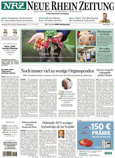 Titelbild der Ausgabe 131/2025 von NRZ Neue Ruhr Zeitung Moers. Diese Zeitschrift und viele weitere Zeitungsabos als Abo oder epaper bei United Kiosk online kaufen.