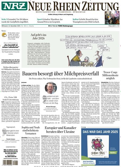 Titelbild der Ausgabe 303/2025 von NRZ Neue Ruhr Zeitung Rheinberg. Diese Zeitschrift und viele weitere Zeitungsabos als Abo oder epaper bei United Kiosk online kaufen.