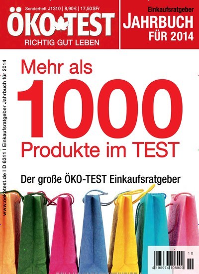Titelbild der Ausgabe 10/2013 von ÖKO-TEST Jahrbuch. Diese Zeitschrift und viele weitere Wirtschaftsmagazine und Politikmagazine als Abo oder epaper bei United Kiosk online kaufen.