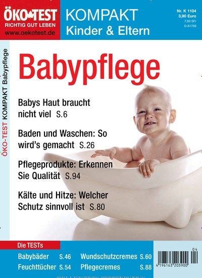 Titelbild der Ausgabe 4/2011 von ÖKO-TEST Kompakt Kinder & Eltern. Diese Zeitschrift und viele weitere Wirtschaftsmagazine und Politikmagazine als Abo oder epaper bei United Kiosk online kaufen.