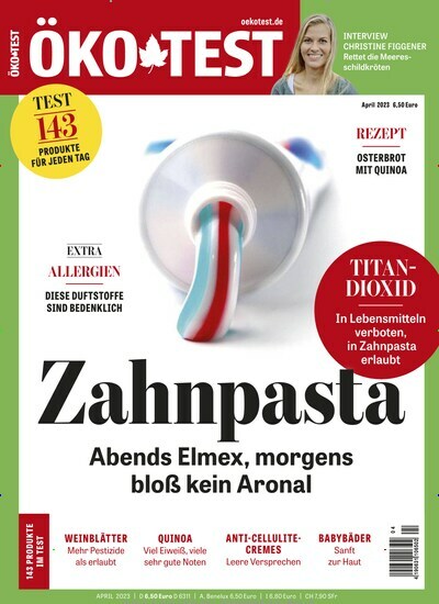 Titelbild der Ausgabe 4/2023 von ÖKO-TEST Magazin. Diese Zeitschrift und viele weitere Wirtschaftsmagazine und Politikmagazine als Abo oder epaper bei United Kiosk online kaufen.