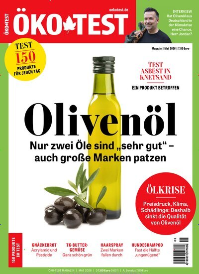 Titelbild der Ausgabe 5/2026 von ÖKO-TEST Magazin. Diese Zeitschrift und viele weitere Wirtschaftsmagazine und Politikmagazine als Abo oder epaper bei United Kiosk online kaufen.