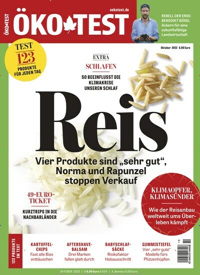 Titelbild der Ausgabe 10/2023 von ÖKO-TEST Magazin. Diese Zeitschrift und viele weitere Wirtschaftsmagazine und Politikmagazine als Abo oder epaper bei United Kiosk online kaufen.