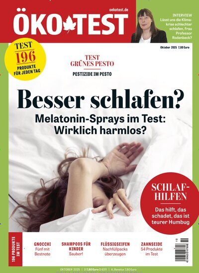 Titelbild der Ausgabe 10/2025 von ÖKO-TEST Magazin. Diese Zeitschrift und viele weitere Wirtschaftsmagazine und Politikmagazine als Abo oder epaper bei United Kiosk online kaufen.