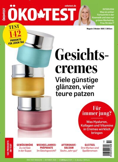 Titelbild der Ausgabe 10/2026 von ÖKO-TEST Magazin. Diese Zeitschrift und viele weitere Wirtschaftsmagazine und Politikmagazine als Abo oder epaper bei United Kiosk online kaufen.