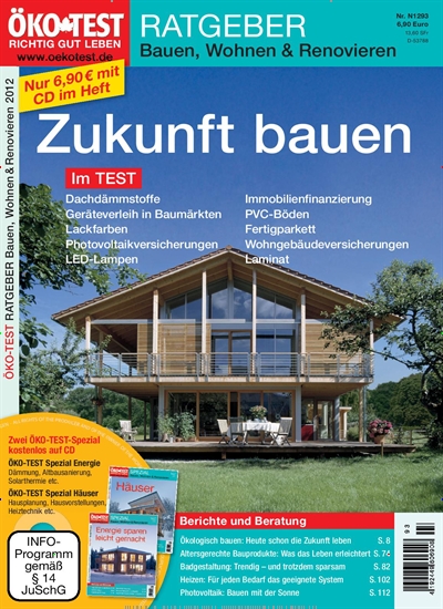 Titelbild der Ausgabe 3/2012 von ÖKO-TEST Ratgeber Bauen und Wohnen. Diese Zeitschrift und viele weitere Gartenzeitschriften und Wohnzeitschriften als Abo oder epaper bei United Kiosk online kaufen.