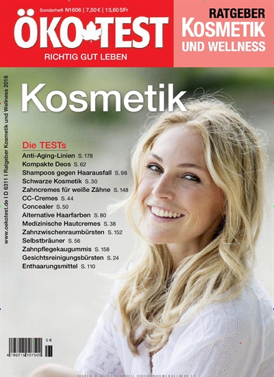 Titelbild der Ausgabe 6/2016 von ÖKO-TEST Ratgeber Kosmetik und Wellness. Diese Zeitschrift und viele weitere Wirtschaftsmagazine und Politikmagazine als Abo oder epaper bei United Kiosk online kaufen.