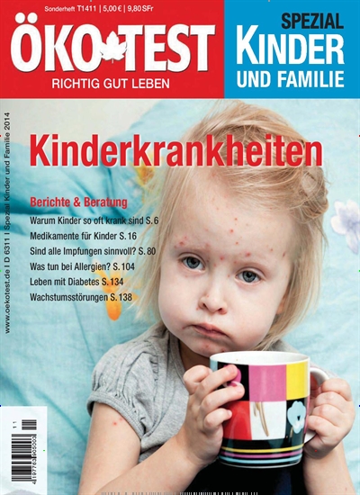 Titelbild der Ausgabe 11/2014 von ÖKO-TEST Spezial Kinder & Familie. Diese Zeitschrift und viele weitere Elternzeitschriften und Tierzeitschriften als Abo oder epaper bei United Kiosk online kaufen.
