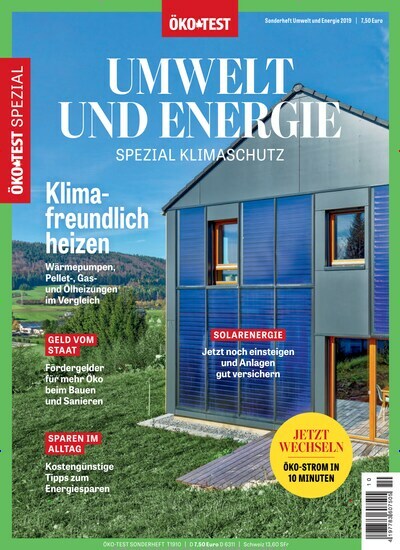 Titelbild der Ausgabe 10/2019 von ÖKO-TEST Spezial Umwelt & Energie. Diese Zeitschrift und viele weitere Gartenzeitschriften und Wohnzeitschriften als Abo oder epaper bei United Kiosk online kaufen.
