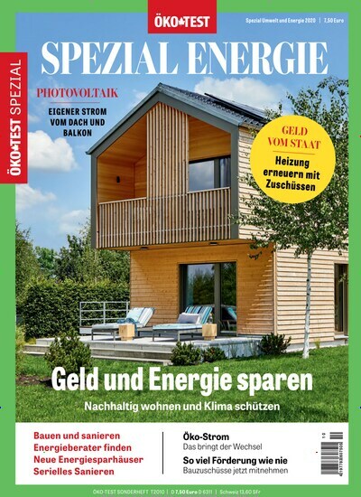 Titelbild der Ausgabe 10/2020 von ÖKO-TEST Spezial Umwelt & Energie. Diese Zeitschrift und viele weitere Gartenzeitschriften und Wohnzeitschriften als Abo oder epaper bei United Kiosk online kaufen.