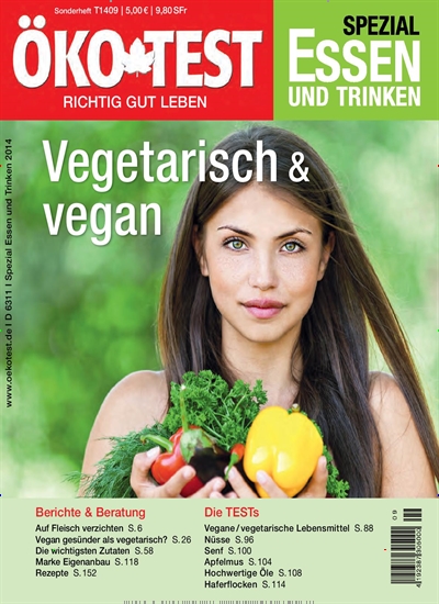 Titelbild der Ausgabe 9/2014 von ÖKO-TEST Spezial Vegetarisch und Vegan. Diese Zeitschrift und viele weitere Kochzeitschriften und Backzeitschriften als Abo oder epaper bei United Kiosk online kaufen.