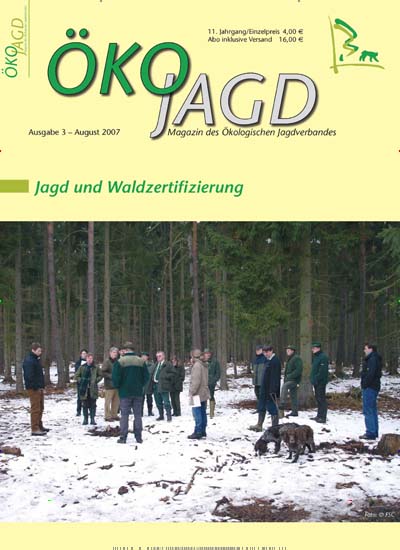 ÖKOJAGD - epaper Titelbild Ausgabe 3/2007 Titelbild von ÖKOJAGD - epaper. Entdecken Sie jetzt die Ausgabe 3/2007. Lesen Sie gerne Naturzeitschriften, Landwirtschaftszeitungen und Umweltmagazine? Dann empfehlen wir Ihnen ÖKOJAGD - epaper als digitales Abo (eAbo) und Einzelheft zum sofort Loslesen oder als Geschenkabo zum Vorbestellen.