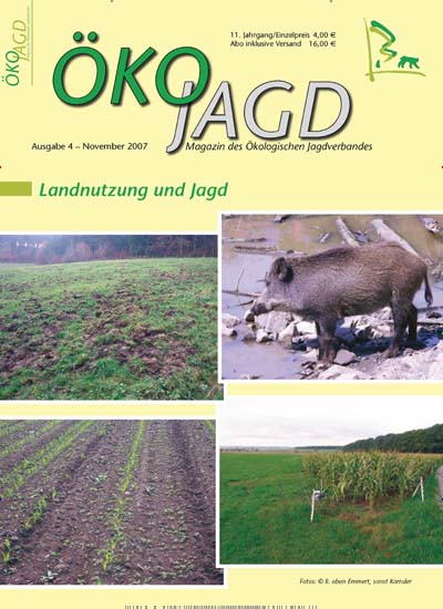 ÖKOJAGD - epaper Titelbild Ausgabe 4/2007 Titelbild von ÖKOJAGD - epaper. Entdecken Sie jetzt die Ausgabe 4/2007. Lesen Sie gerne Naturzeitschriften, Landwirtschaftszeitungen und Umweltmagazine? Dann empfehlen wir Ihnen ÖKOJAGD - epaper als digitales Abo (eAbo) und Einzelheft zum sofort Loslesen oder als Geschenkabo zum Vorbestellen.