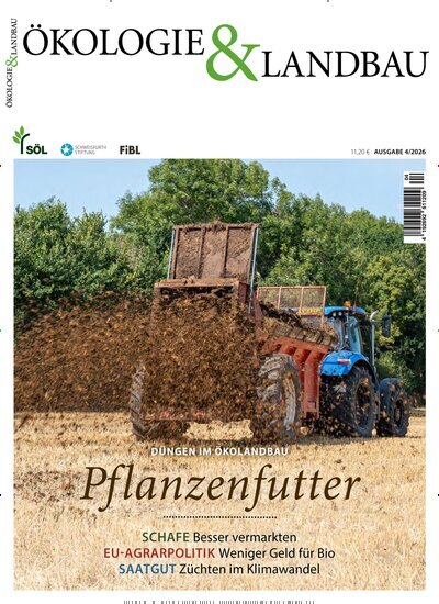 Titelbild der Ausgabe 4/2026 von Ökologie & Landbau. Diese Zeitschrift und viele weitere Naturzeitschriften, Landwirtschaftszeitungen und Umweltmagazine als Abo oder epaper bei United Kiosk online kaufen.