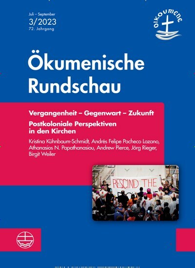 Titelbild der Ausgabe 3/2023 von Ökumenische Rundschau. Diese Zeitschrift und viele weitere Kunstmagazine und Kulturmagazine als Abo oder epaper bei United Kiosk online kaufen.