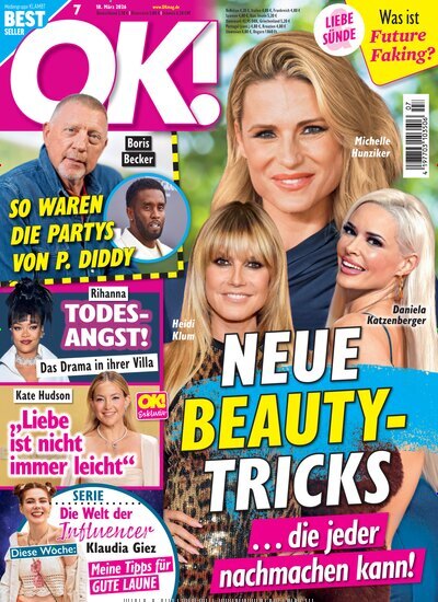 Titelbild der Ausgabe 7/2026 von OK!. Diese Zeitschrift und viele weitere Lifestylemagazine und Peoplemagazine als Abo oder epaper bei United Kiosk online kaufen.