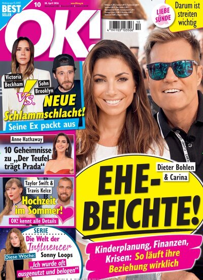 Titelbild der Ausgabe 10/2026 von OK!. Diese Zeitschrift und viele weitere Lifestylemagazine und Peoplemagazine als Abo oder epaper bei United Kiosk online kaufen.