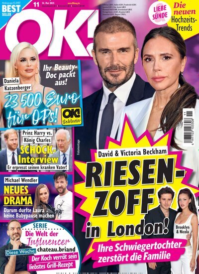 Titelbild der Ausgabe 11/2025 von OK!. Diese Zeitschrift und viele weitere Lifestylemagazine und Peoplemagazine als Abo oder epaper bei United Kiosk online kaufen.