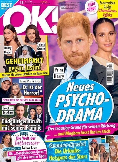 Titelbild der Ausgabe 13/2025 von OK!. Diese Zeitschrift und viele weitere Lifestylemagazine und Peoplemagazine als Abo oder epaper bei United Kiosk online kaufen.
