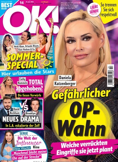 Titelbild der Ausgabe 14/2026 von OK!. Diese Zeitschrift und viele weitere Lifestylemagazine und Peoplemagazine als Abo oder epaper bei United Kiosk online kaufen.