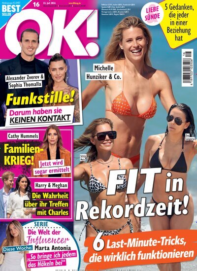 Titelbild der Ausgabe 16/2026 von OK!. Diese Zeitschrift und viele weitere Lifestylemagazine und Peoplemagazine als Abo oder epaper bei United Kiosk online kaufen.