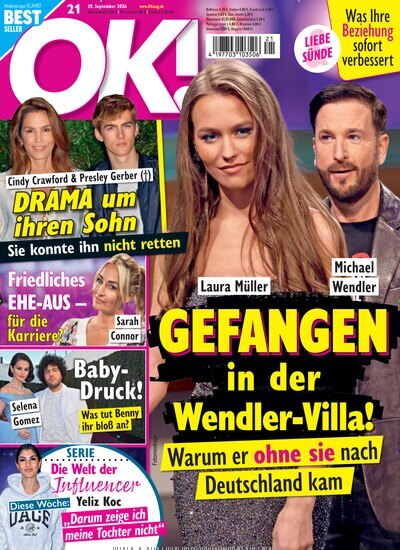 Titelbild der Ausgabe 21/2026 von OK!. Diese Zeitschrift und viele weitere Lifestylemagazine und Peoplemagazine als Abo oder epaper bei United Kiosk online kaufen.