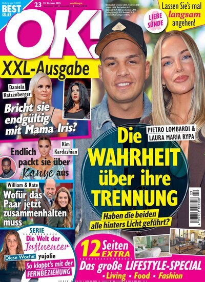 Titelbild der Ausgabe 23/2025 von OK!. Diese Zeitschrift und viele weitere Lifestylemagazine und Peoplemagazine als Abo oder epaper bei United Kiosk online kaufen.