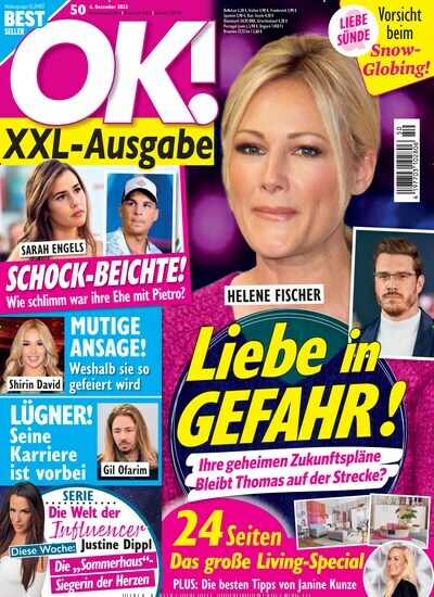 Titelbild der Ausgabe 50/2023 von OK!. Diese Zeitschrift und viele weitere Lifestylemagazine und Peoplemagazine als Abo oder epaper bei United Kiosk online kaufen.