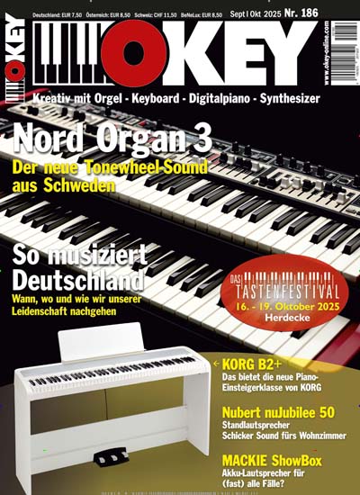 Titelbild der Ausgabe 186/2025 von OKEY. Diese Zeitschrift und viele weitere Reisemagazine, Freizeitmagazine und Wissensmagazine als Abo oder epaper bei United Kiosk online kaufen.