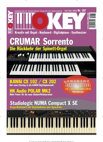 Titelbild der Ausgabe 187/2025 von OKEY. Diese Zeitschrift und viele weitere Reisemagazine, Freizeitmagazine und Wissensmagazine als Abo oder epaper bei United Kiosk online kaufen.