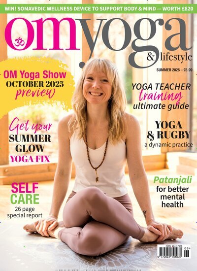 Titelbild der Ausgabe 2/2025 von Om Yoga & Lifestyle. Diese Zeitschrift und viele weitere Gartenzeitschriften und Wohnzeitschriften als Abo oder epaper bei United Kiosk online kaufen.