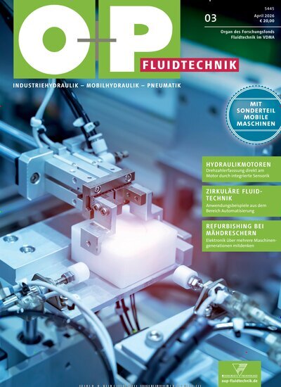 Titelbild der Ausgabe 3/2026 von O+P Fluidtechnik. Diese Zeitschrift und viele weitere Industriemagazine und Handwerkmagazine als Abo oder epaper bei United Kiosk online kaufen.