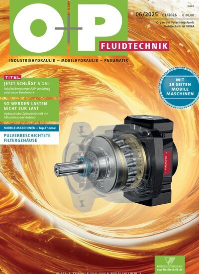 Titelbild der Ausgabe 6/2025 von O+P Fluidtechnik. Diese Zeitschrift und viele weitere Industriemagazine und Handwerkmagazine als Abo oder epaper bei United Kiosk online kaufen.