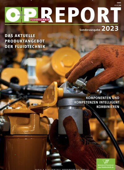Titelbild der Ausgabe 1/2023 von O+P Fluidtechnik Report Sonderausgabe. Diese Zeitschrift und viele weitere Industriemagazine und Handwerkmagazine als Abo oder epaper bei United Kiosk online kaufen.