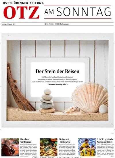 Titelbild der Ausgabe 32/2026 von Ostthüringer Zeitung OTZ am Sonntag. Diese Zeitschrift und viele weitere Zeitungsabos als Abo oder epaper bei United Kiosk online kaufen.
