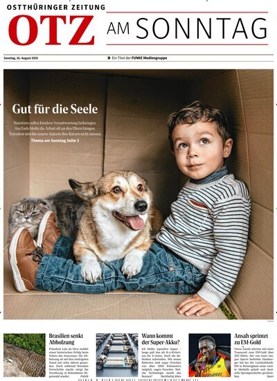 Titelbild der Ausgabe 33/2026 von Ostthüringer Zeitung OTZ am Sonntag. Diese Zeitschrift und viele weitere Zeitungsabos als Abo oder epaper bei United Kiosk online kaufen.