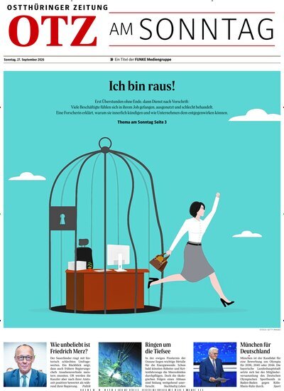 Titelbild der Ausgabe 39/2026 von Ostthüringer Zeitung OTZ am Sonntag. Diese Zeitschrift und viele weitere Zeitungsabos als Abo oder epaper bei United Kiosk online kaufen.