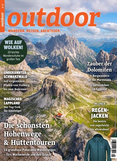 Titelbild der Ausgabe 5/2026 von Outdoor. Diese Zeitschrift und viele weitere Sportmagazine als Abo oder epaper bei United Kiosk online kaufen.