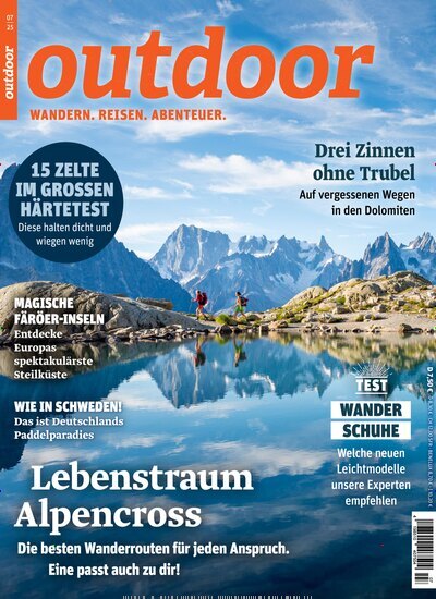 Titelbild der Ausgabe 7/2025 von Outdoor. Diese Zeitschrift und viele weitere Sportmagazine als Abo oder epaper bei United Kiosk online kaufen.