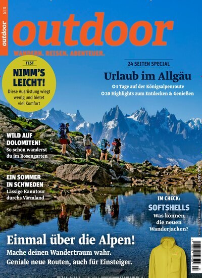 Titelbild der Ausgabe 7/2026 von Outdoor. Diese Zeitschrift und viele weitere Sportmagazine als Abo oder epaper bei United Kiosk online kaufen.