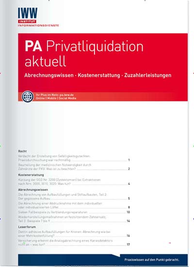 Titelbild der Ausgabe 4/2021 von PA Privatliquidation aktuell. Diese Zeitschrift und viele weitere Pflegezeitschriften und medizinische Fachzeitschriften als Abo oder epaper bei United Kiosk online kaufen.